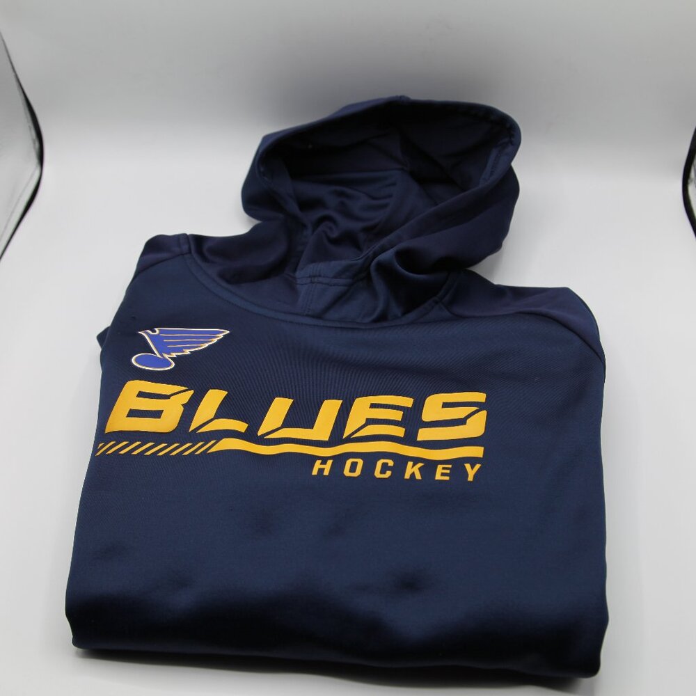 Youth XL NHL St. Louis Blues Fanatics Branded Authentic Pro Raglan Hoodie